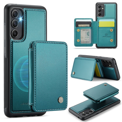 For Samsung Galaxy A54 5G JEEHOOD J05 Business Magnetic Style RFID Leather Phone Case(Blue Green) - Galaxy Phone Cases by JEEHOOD | Online Shopping UK | buy2fix