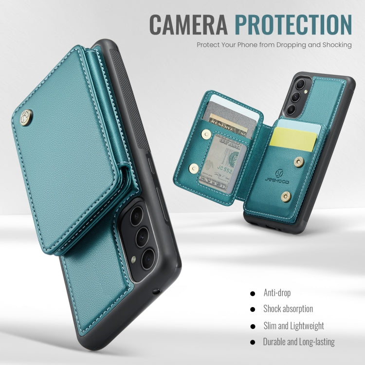 For Samsung Galaxy A54 5G JEEHOOD J05 Business Magnetic Style RFID Leather Phone Case(Blue Green) - Galaxy Phone Cases by JEEHOOD | Online Shopping UK | buy2fix
