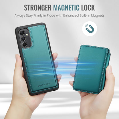 For Samsung Galaxy A54 5G JEEHOOD J05 Business Magnetic Style RFID Leather Phone Case(Blue Green) - Galaxy Phone Cases by JEEHOOD | Online Shopping UK | buy2fix