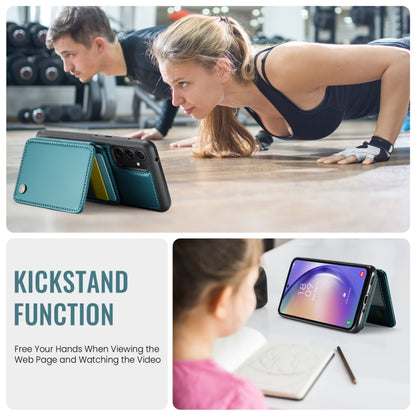 For Samsung Galaxy A54 5G JEEHOOD J05 Business Magnetic Style RFID Leather Phone Case(Blue Green) - Galaxy Phone Cases by JEEHOOD | Online Shopping UK | buy2fix