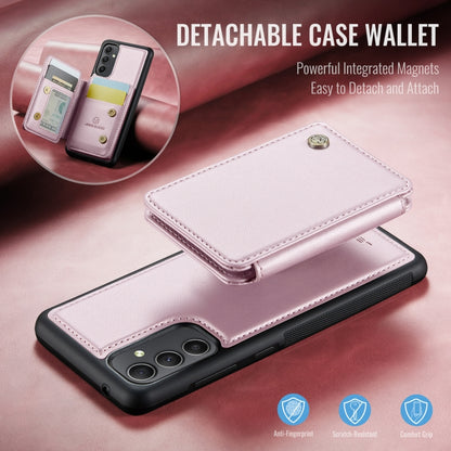 For Samsung Galaxy A54 5G JEEHOOD J05 Business Magnetic Style RFID Leather Phone Case(Pink) - Galaxy Phone Cases by JEEHOOD | Online Shopping UK | buy2fix