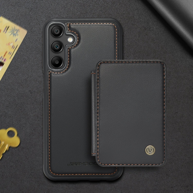 For Samsung Galaxy A16 5G JEEHOOD J05 Business Magnetic Style RFID Leather Phone Case(Black) - Galaxy Phone Cases by JEEHOOD | Online Shopping UK | buy2fix