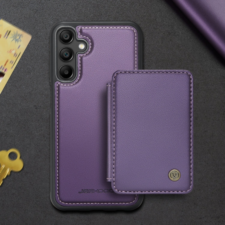 For Samsung Galaxy A16 5G JEEHOOD J05 Business Magnetic Style RFID Leather Phone Case(Purple) - Galaxy Phone Cases by JEEHOOD | Online Shopping UK | buy2fix