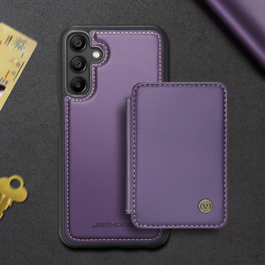 For Samsung Galaxy A16 5G JEEHOOD J05 Business Magnetic Style RFID Leather Phone Case(Purple) - Galaxy Phone Cases by JEEHOOD | Online Shopping UK | buy2fix