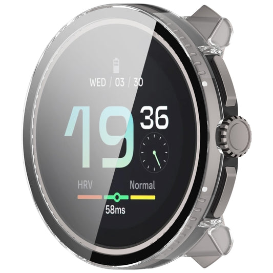 For Suunto Race S PC + Tempered Glass Film Integrated Watch Protective Case(Transparent) by buy2fix