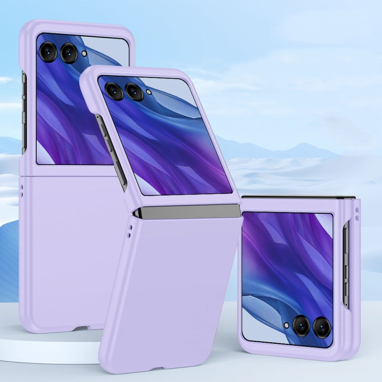 For Motorola Razr 50 Ultra Fuel Injection PC Skin Feel Phone Case(Purple) by buy2fix