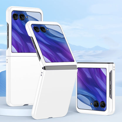 For Motorola Razr 50 Ultra Fuel Injection PC Skin Feel Phone Case(White) by buy2fix