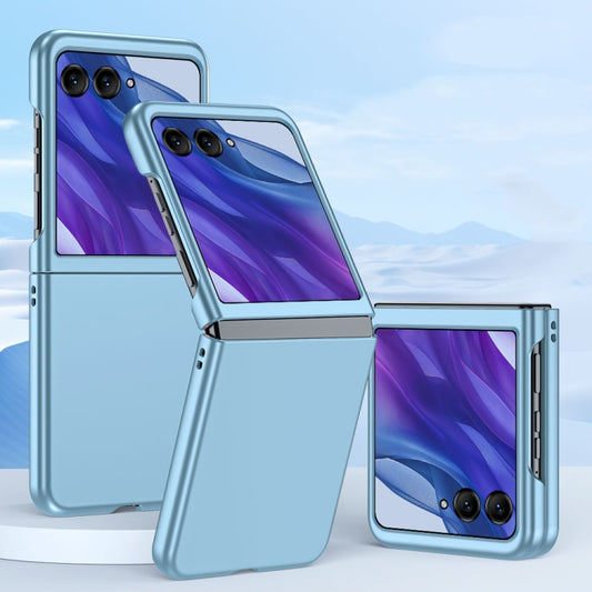 For Motorola Razr 50 Ultra Fuel Injection PC Skin Feel Phone Case(Sky Blue) by buy2fix