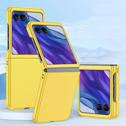 For Motorola Razr 50 Ultra Fuel Injection PC Skin Feel Phone Case(Yellow) by buy2fix