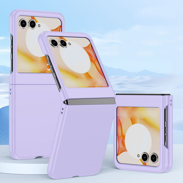 For Motorola Razr 50 Fuel Injection PC Skin Feel Phone Case(Purple) by buy2fix
