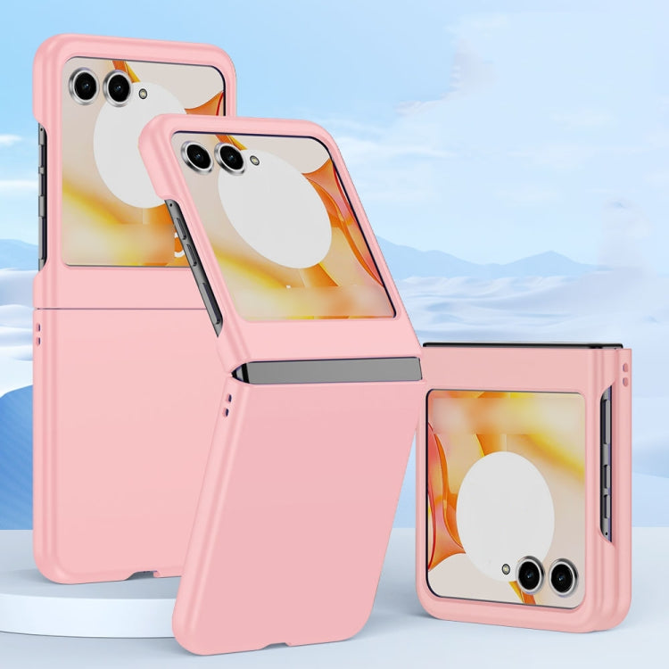 For Motorola Razr 50 Fuel Injection PC Skin Feel Phone Case(Pink) by buy2fix