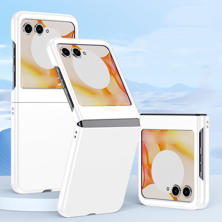 For Motorola Razr 50 Fuel Injection PC Skin Feel Phone Case(White) by buy2fix