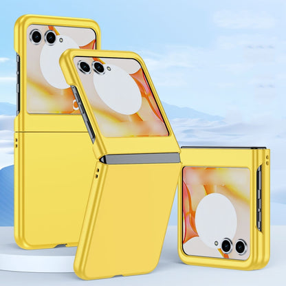 For Motorola Razr 50 Fuel Injection PC Skin Feel Phone Case(Yellow) by buy2fix