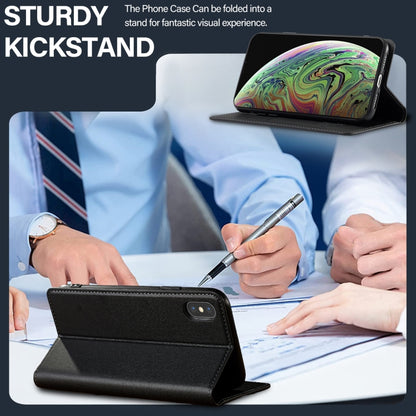 For iPhone XR LC.IMEEKE L1 Series Frosted Fine Texture PU Phone Case(Black) - More iPhone Cases by LC.IMEEKE | Online Shopping UK | buy2fix