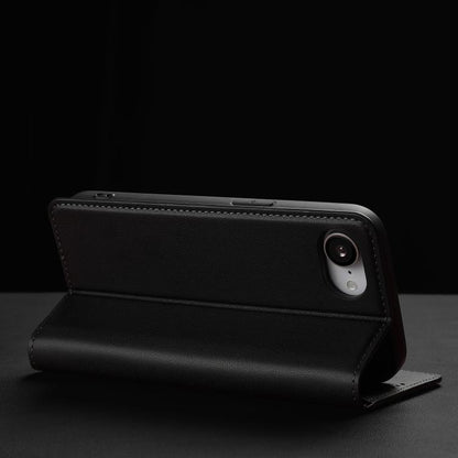 For iPhone 16e LC.IMEEKE L1 Series Frosted Fine Texture PU Phone Case(Black) - iPhone 16e Cases by LC.IMEEKE | Online Shopping UK | buy2fix