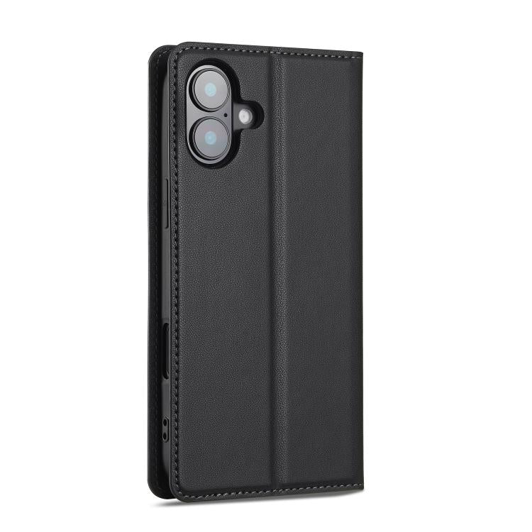 For iPhone 17 LC.IMEEKE L1 Series Frosted Fine Texture PU Phone Case(Black) - iPhone 17 Cases by LC.IMEEKE | Online Shopping UK | buy2fix