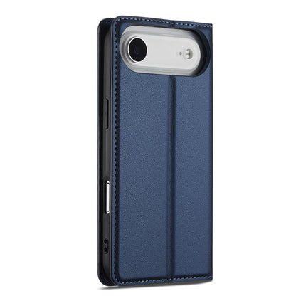 For iPhone Air LC.IMEEKE L1 Series Frosted Fine Texture PU Phone Case(Blue) - iPhone Air Cases by LC.IMEEKE | Online Shopping UK | buy2fix
