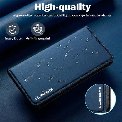For iPhone Air LC.IMEEKE L1 Series Frosted Fine Texture PU Phone Case(Blue) - iPhone Air Cases by LC.IMEEKE | Online Shopping UK | buy2fix