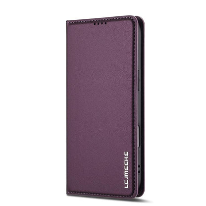 For iPhone Air LC.IMEEKE L1 Series Frosted Fine Texture PU Phone Case(Purple) - iPhone Air Cases by LC.IMEEKE | Online Shopping UK | buy2fix