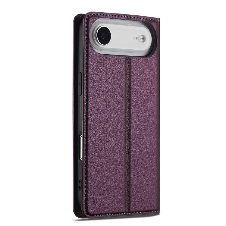 For iPhone Air LC.IMEEKE L1 Series Frosted Fine Texture PU Phone Case(Purple) - iPhone Air Cases by LC.IMEEKE | Online Shopping UK | buy2fix