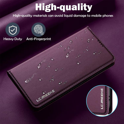 For iPhone Air LC.IMEEKE L1 Series Frosted Fine Texture PU Phone Case(Purple) - iPhone Air Cases by LC.IMEEKE | Online Shopping UK | buy2fix