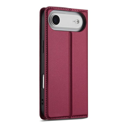 For iPhone Air LC.IMEEKE L1 Series Frosted Fine Texture PU Phone Case(Red) - iPhone Air Cases by LC.IMEEKE | Online Shopping UK | buy2fix