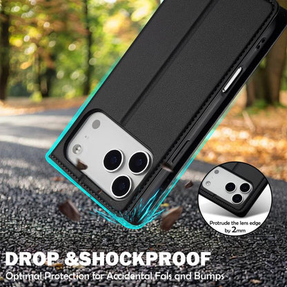 For iPhone 17 Pro Max LC.IMEEKE L1 Series Frosted Fine Texture PU Phone Case(Black) - iPhone 17 Pro Max Cases by LC.IMEEKE | Online Shopping UK | buy2fix