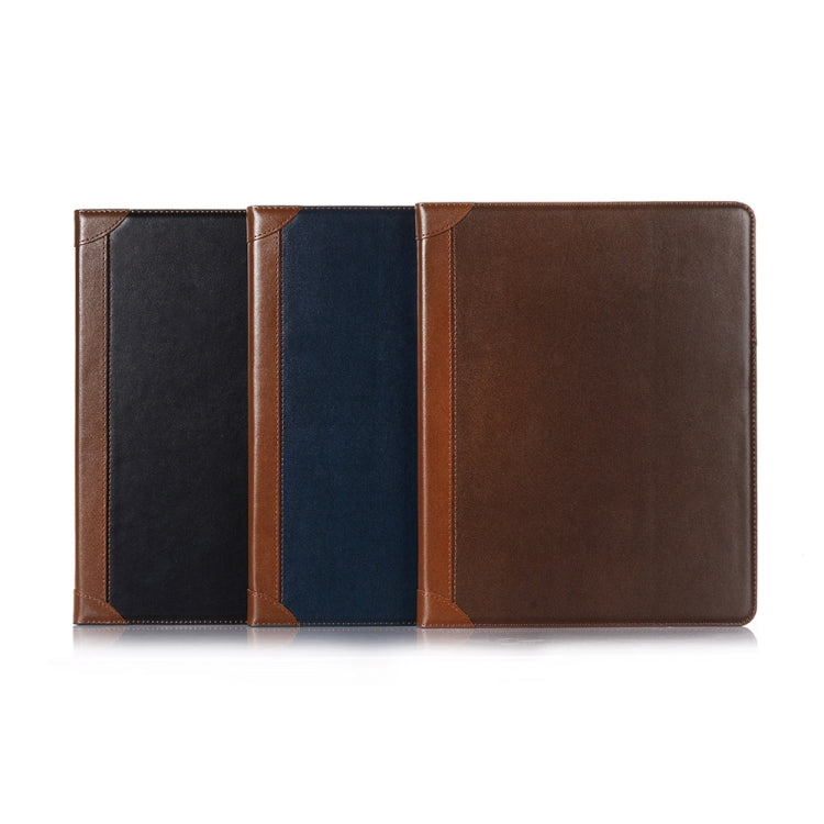 For iPad Pro 11 2024 Book Style Stitching Leather Tablet Case(Coffee) - iPad Pro 11 2024 Cases by buy2fix | Online Shopping UK | buy2fix