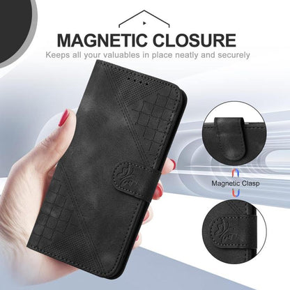 For Google Pixel 10 Pro XL Grid Butterfly Embossed Pattern Leather Phone Case with Lanyard(Black) - Google Cases by buy2fix | Online Shopping UK | buy2fix