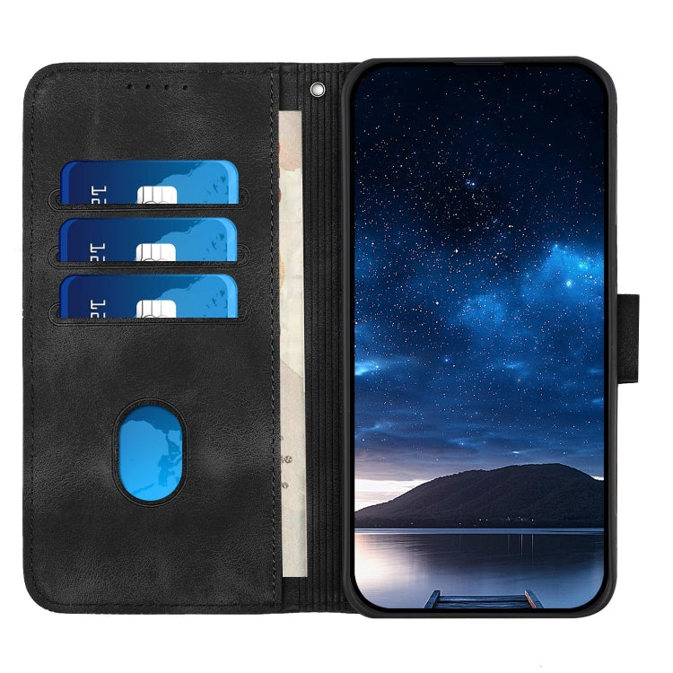 For Tecno Spark Go 2024 4G Grid Butterfly Embossed Pattern Leather Phone Case with Lanyard(Black) by buy2fix