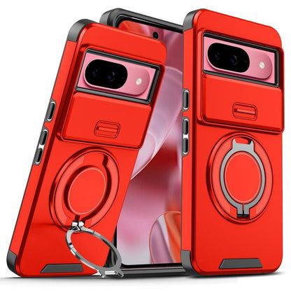 For Google Pixel 10 / 10 Pro Sliding Camshield Ring Holder Phone Case(Red) - Google Cases by buy2fix | Online Shopping UK | buy2fix