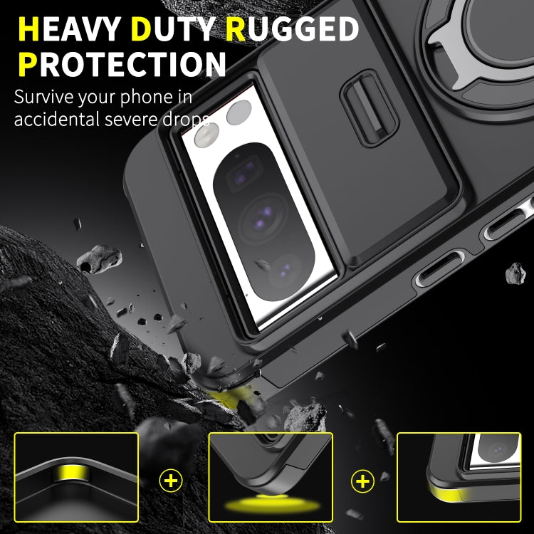 For Google Pixel 10 / 10 Pro Sliding Camshield Ring Holder Phone Case(Blue) - Google Cases by buy2fix | Online Shopping UK | buy2fix