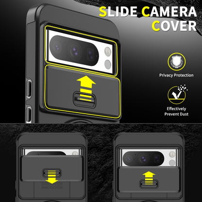 For Google Pixel 10 / 10 Pro Sliding Camshield Ring Holder Phone Case(Black) - Google Cases by buy2fix | Online Shopping UK | buy2fix