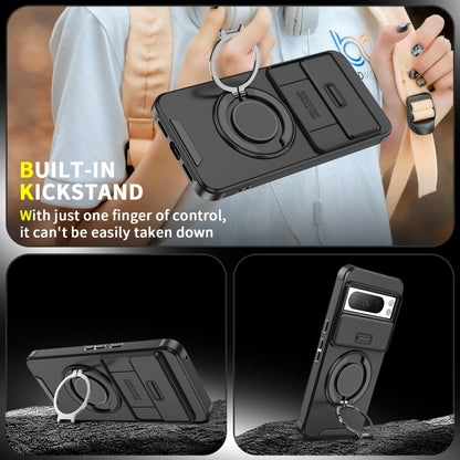 For Google Pixel 10 / 10 Pro Sliding Camshield Ring Holder Phone Case(Purple) - Google Cases by buy2fix | Online Shopping UK | buy2fix