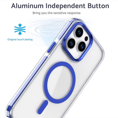 For iPhone 15 Pro Two-color TPU Hybrid PC MagSafe Phone Case(Blue) - iPhone 15 Pro Cases by buy2fix | Online Shopping UK | buy2fix