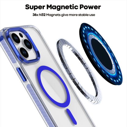 For iPhone 13 Pro Two-color TPU Hybrid PC MagSafe Phone Case(Blue) - iPhone 13 Pro Cases by buy2fix | Online Shopping UK | buy2fix