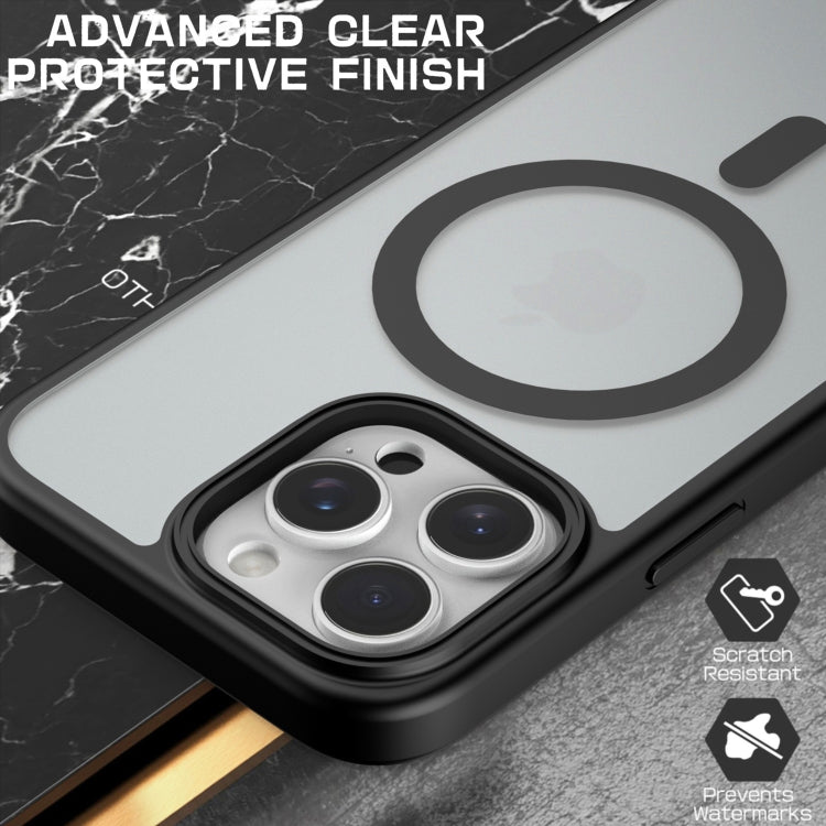 For iPhone 15 Plus TPU Hybrid PC Inner Magnetic MagSafe Phone Case(Black) - iPhone 15 Plus Cases by buy2fix | Online Shopping UK | buy2fix
