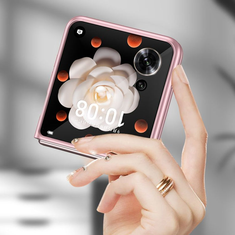 For Honor Magic V Flip GKK Ultra-thin Full Coverage Phone Case(Pink) by GKK