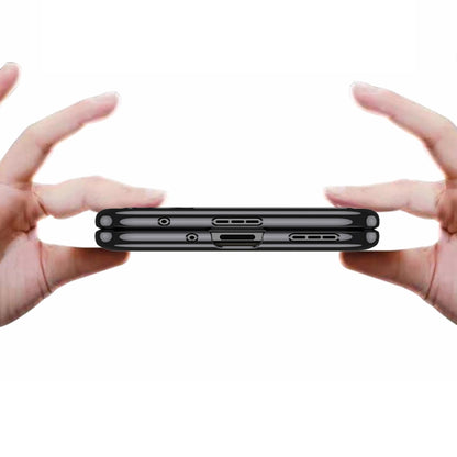 For Honor Magic V Flip GKK Electroplating Full Coverage Phone Case(Black) by GKK