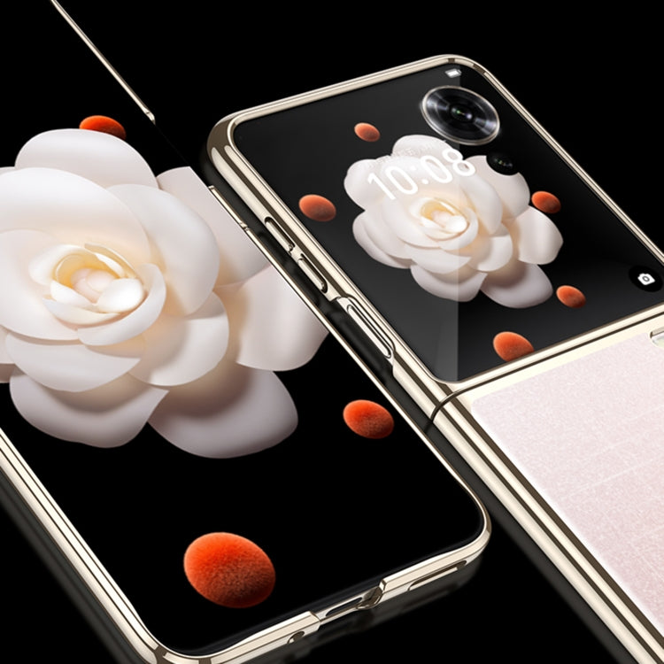 For Honor Magic V Flip GKK Electroplating Full Coverage Phone Case(Black) by GKK