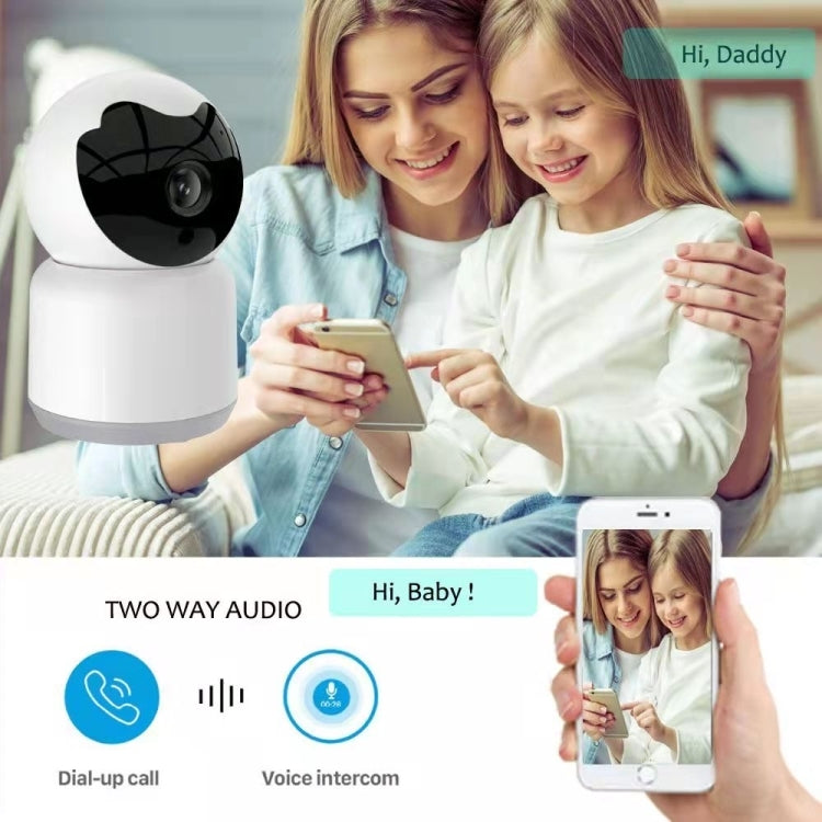 YT51 1920x1080 Home Baby Wireless Camera, without Temperature and Humidity Sensor EU Plug(White) - Baby Monitor by buy2fix | Online Shopping UK | buy2fix
