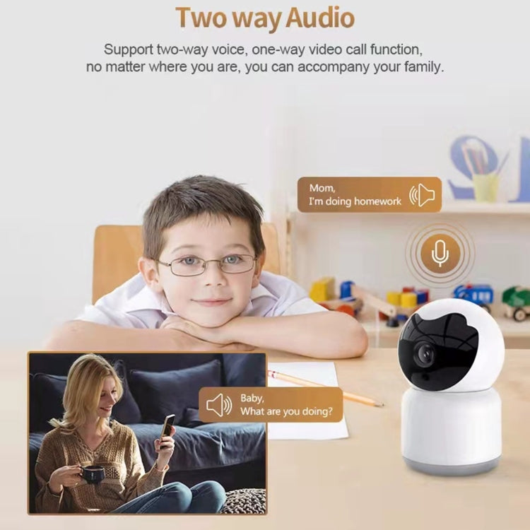 YT51 1920x1080 Home Baby Wireless Camera, without Temperature and Humidity Sensor EU Plug(White) - Baby Monitor by buy2fix | Online Shopping UK | buy2fix