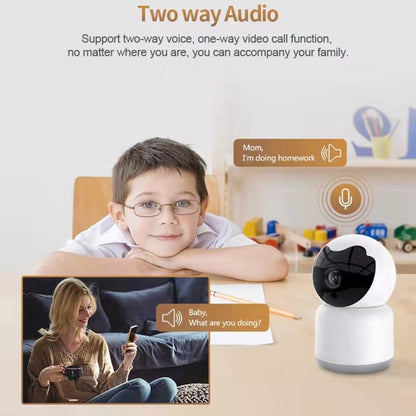 YT51 1920x1080 Home Baby Wireless Camera, without Temperature and Humidity Sensor UK Plug(White) - Baby Monitor by buy2fix | Online Shopping UK | buy2fix