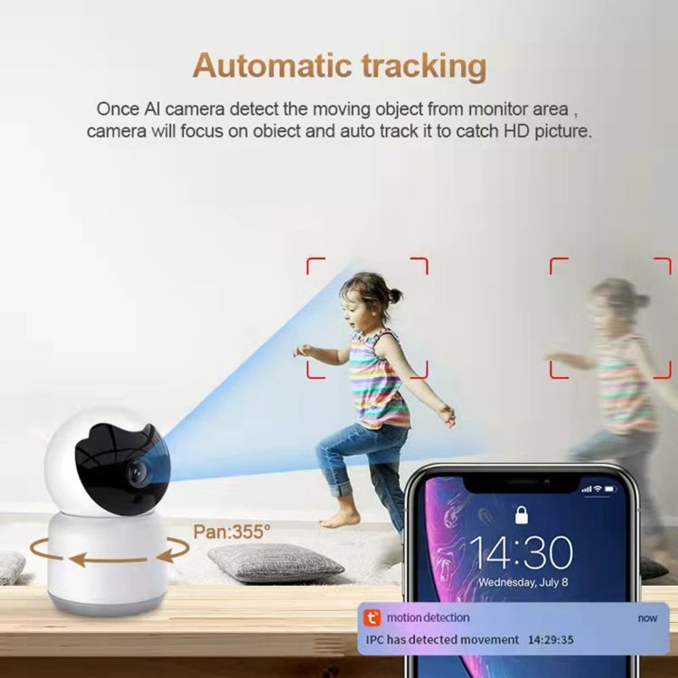 YT51 1920x1080 Home Baby Wireless Camera, without Temperature and Humidity Sensor AU Plug(White) - Baby Monitor by buy2fix | Online Shopping UK | buy2fix