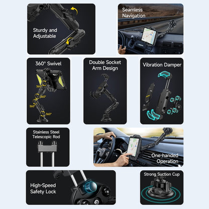 Ulefone UAN02 Armor Mount Max Car Phone Tablet Holder(Black) - Car Holders by Ulefone | Online Shopping UK | buy2fix