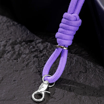 For Samsung Galaxy Z Flip4 GKK Airbag Hinge Full Coverage Phone Case with Crossbody Rope(Purple) by GKK