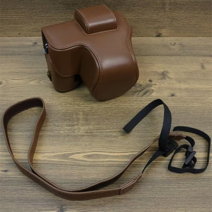 For FUJIFILM X-S20 Full Body Leather Camera Case Bag with Strap(Coffee) - Leather Bag by buy2fix | Online Shopping UK | buy2fix