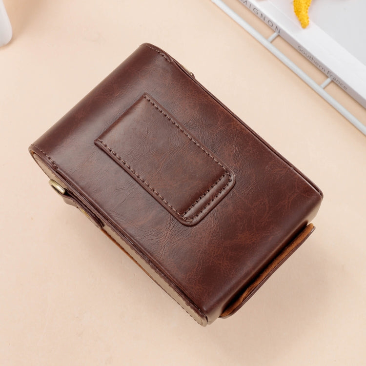 For FUJIFILM X100VI Full Body Leather Camera Case Bag with Strap(Coffee) - Leather Bag by buy2fix | Online Shopping UK | buy2fix