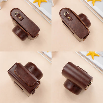 For FUJIFILM X100VI Full Body Leather Camera Case Bag with Strap(Coffee) - Leather Bag by buy2fix | Online Shopping UK | buy2fix