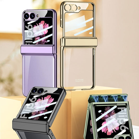 For Samsung Galaxy Z Flip6 / Flip7 FE GKK Integrated Magnetic Fold Hinge Shockproof Phone Case(Black) by GKK